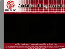 Tablet Screenshot of jurytiling.com.au